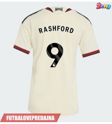 Lacne Ženy Futbalové dres Manchester United Marcus Rashford #9 2026-27 Krátky Rukáv - Tretina